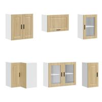 11-delige Keukenkastenset Porto bewerkt hout sonoma eikenkleur - thumbnail