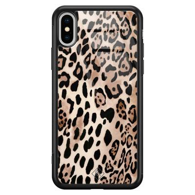 iPhone XS Max glazen hardcase - Golden wildcat iPhone XS Max glazen hardcase - Golden wildcat