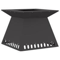 Vuurkorf Zwart 60 x 60 x 50 cm Koudgewalst staal - thumbnail