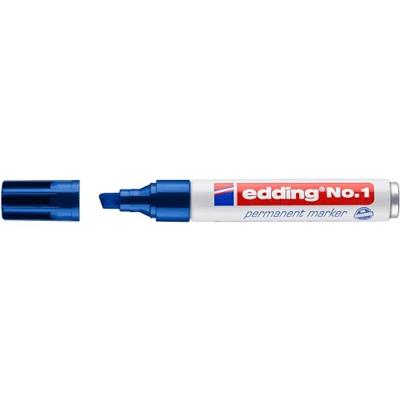 Permanente markeerstift Edding Nº1 Blauw (10 Stuks) Permanente markeerstift Edding Nº1 Blauw (10 Stuks)