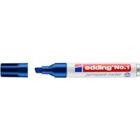 Permanente markeerstift Edding Nº1 Blauw (10 Stuks) - thumbnail