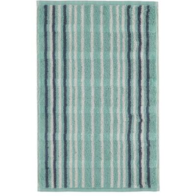 Cawö Cawö Noblesse Lines Streifen Gastendoekje seegrün