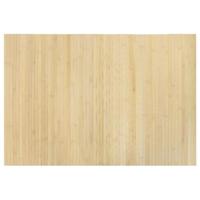 Vloerkleed rechthoekig 70x100 cm bamboe lichtnaturel - thumbnail