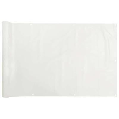 VidaXL Balkonscherm 700x75 cm pvc wit VidaXL Balkonscherm 700x75 cm pvc wit