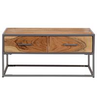 Salontafel 75x75x35 cm massief acaciahout - thumbnail