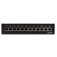 LogiLink NP0019B 12 poorten Patchpaneel CAT 6A - thumbnail