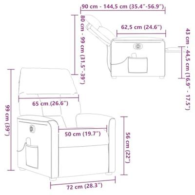 Massagestoel elektrisch verstelbaar stof crèmekleurig