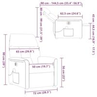 Massagestoel elektrisch verstelbaar stof crèmekleurig - thumbnail