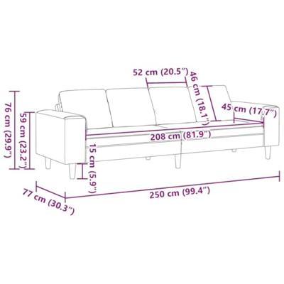 Bankstel Donkergrijs Fluweel