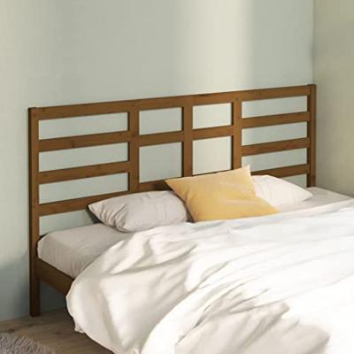 Hoofdbord 186x4x104 cm massief grenenhout honingbruin