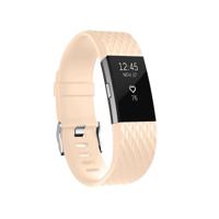 Diamond patroon verstelbare sport polsband voor FITBIT charge 2 (lichtroze) - thumbnail