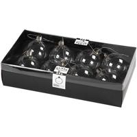 Creativ Company Glazen ornamenten, h: 6,9 cm, d 5,9 cm, transparant, 8 stuk/ 1 doos - thumbnail