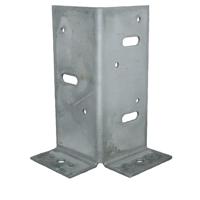 GB paalhouder type A 2 lippen 70x70x145mm zink magnesium | 20 stuks - GB73571 - thumbnail