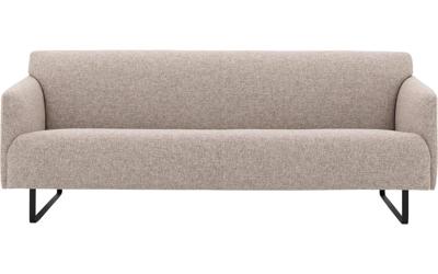 Goossens Excellent Bank Montreal bruin, stof, 3-zits, modern design Goossens Excellent Bank Montreal bruin, stof, 3-zits, modern design