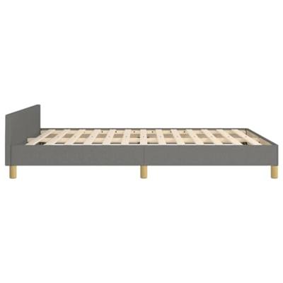 Bedframe zonder matras stof donkergrijs 140x200 cm