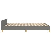 Bedframe zonder matras stof donkergrijs 140x200 cm - thumbnail