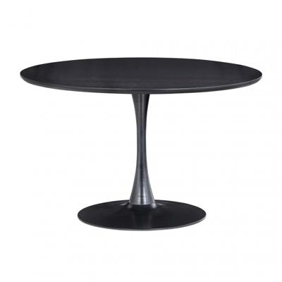 WOOOD Ronde Eettafel 'Sammy' 120cm, kleur Zwart