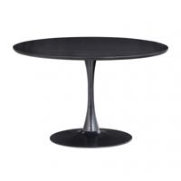 WOOOD Ronde Eettafel 'Sammy' 120cm, kleur Zwart - thumbnail
