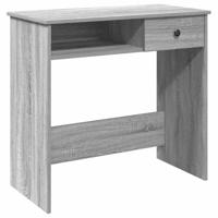 Bureau 80x40x75 cm bewerkt hout grijs sonoma eikenkleurig - thumbnail