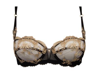 Lise Charmel Lingerie BH's Balconet BH zwart/ goud ACH3015 Lise Charmel Lingerie BH's Balconet BH zwart/ goud ACH3015
