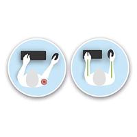 R-Go Tools Compact Toetsenbord AZERTY Wit - thumbnail