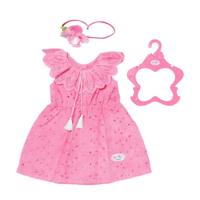 Baby Born Trendy Bloemenjurk Roze - thumbnail