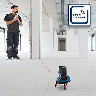 Bosch Blauw GCL 2-50 C Professional Lijnlaser + Muurhouder BM 3 Click & Go | Zonder accu&apos;s en lader in L-boxx - 0601066G08