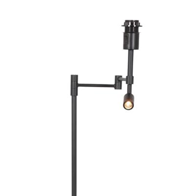 Steinhauer LeeslampStang zwart met strokleurige kap - 3718ZW