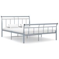 Bedframe metaal grijs 140x200 cm - thumbnail