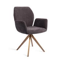 Jesper Home Misaki eetkamerstoel Almost Black turn rose - thumbnail