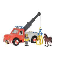 Simba Brandweerman sam phoenix takelwagen met paard - thumbnail
