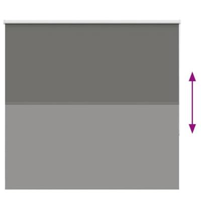 Rolgordijn verduisterend 160x130 cm stofbreedte 156,6 cm grijs