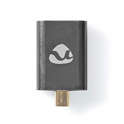 Nedis HDMI-Adapter | HDMI Male / HDMI Micro-Connector | HDMI Female / HDMI Output | 1 stuks - CVTB34907GY CVTB34907GY - thumbnail