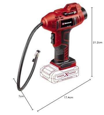 Einhell CE-CC 18 Li Solo - Accu Auto Luchtcompressor | 18V | 11 bar - 2071010 - 2071010
