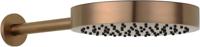 Ben Engraved hoofddouche met douche-arm Ø25cm geborsteld koper - thumbnail