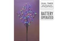 Verlichte boom op prikker 110 cm multi colour - thumbnail