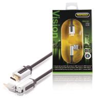 High Speed HDMI kabel met Ethernet HDMI-Connector - HDMI-Connector Draaibaar 1.00 m Zwart - thumbnail