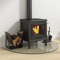 VidaXL Glasplaat voor open haard halfrond 1000x600 mm - thumbnail