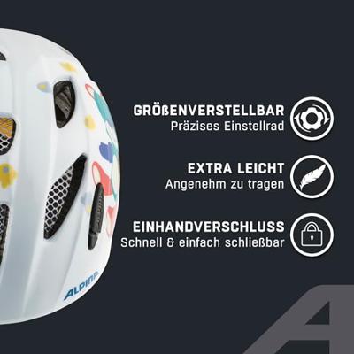 Olympic Sportswear Alpina sports kinderhelm ximo white bear 49-54 glans - thumbnail