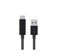Belkin USB 3.1 USB-C-naar-USB-A-kabel, 0,9 m (USB-IF-gecertificeerd, 10 Gbps, Ultra HD 4k), zwart - thumbnail