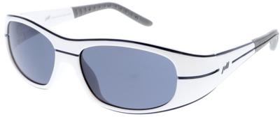 Jill Sport sportzonnebril unisex rechthoekig cat. 3 wit/grijs