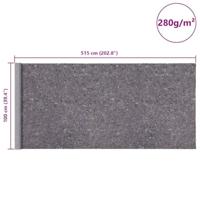 VidaXL Antislip schildersvlies 2 st 5 m 280 g/m² grijs - thumbnail
