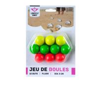 Longfield 10 jeu de boules buts hout fluor ø30mm - thumbnail