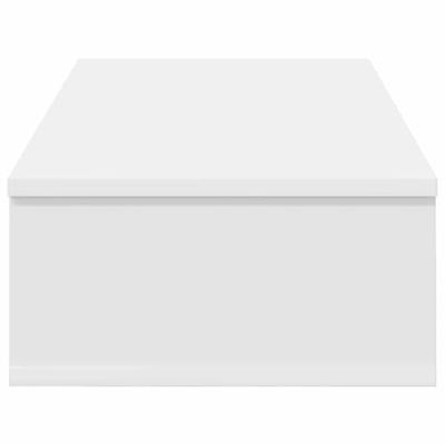 Wandschap met lades 80x31x17 cm bewerkt hout wit