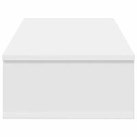 Wandschap met lades 80x31x17 cm bewerkt hout wit - thumbnail