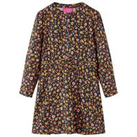 VidaXL Kinderjurk met lange mouwen 116 marineblauw - thumbnail