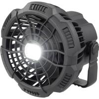 Rechargeable Accuventilator Zwart Met afstandsbediening, Zwenkbaar, Met lamparmatuur - thumbnail