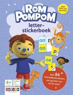 Rompompom letter-stickerboek Rompompom letter-stickerboek