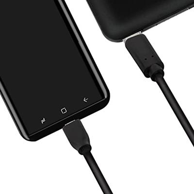 LogiLink USB 2.0 Type C naar micro-USB-aansluitkabel, voor het opladen van apparaten en het synchroniseren van gegevens, kleur: zwart, kabellengte: 0,5 m