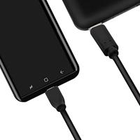 LogiLink USB 2.0 Type C naar micro-USB-aansluitkabel, voor het opladen van apparaten en het synchroniseren van gegevens, kleur: zwart, kabellengte: 0,5 m - thumbnail